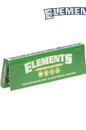 PAPIER A ROULER ELEMENTS GREEN SINGLE WIDE REGULAR Petit Prix
