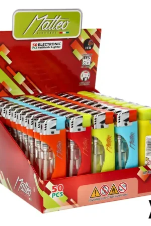 BRIQUET ELECTRONIQUE MATTEO LED CURLY VIVID X50 Commander Vite