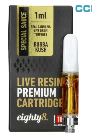 CARTOUCHE EIGHTY8 RESINE BUBBA KUSH 1ML Prix Cassé
