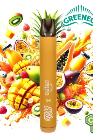 POD CBD GREENEO X WILO EAU TROPICALE 600 PUFFS Quantité Limitée