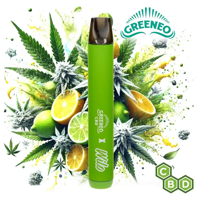 Expédié Aujourd’hui POD CBD GREENEO X WILO PETITE LIMO 600 PUFFS