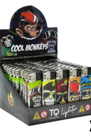 Bon Marché BRIQUET ELECTRONIQUE COOL MONKEYS X50