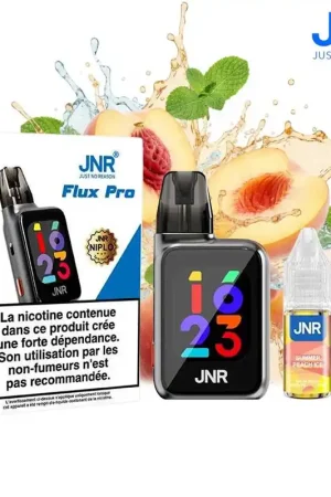 Réduction PUFF JNR FLUX PRO SUMMER PEACH ICE 20MG 32000 PUFFS