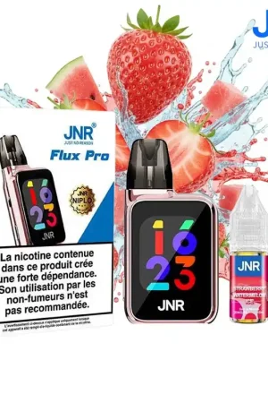 PUFF JNR FLUX PRO STRAWBERRY WATERMELON ICE 20MG 32000 PUFFS Promotion Saisonnière