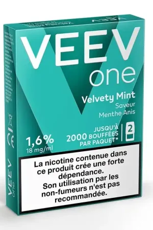 Prix Promo Recharges Veev Velvety Mint (x2) - Veev One