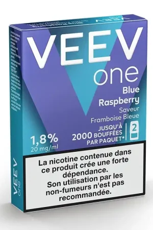 Recharges Veev Blue Raspberry (x2) - Veev One Acheter Direct
