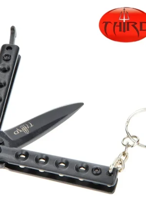 PORTE-CLES COUTEAU PAPILLON THIRD 5.5CM Retour Gratuit