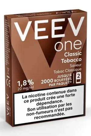 Recharges Veev Classic Tobacco (x2) - Veev One Pas Cher