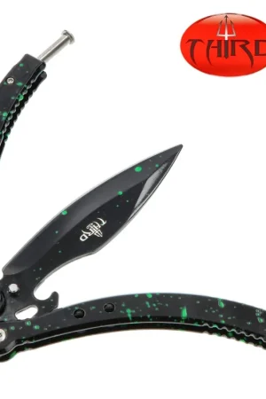 COUTEAU PAPILLON THIRD PAINT 14CM Bon Plan