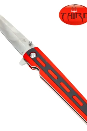 Petit Prix COUTEAU THIRD ALUMINIUM RED 11.5CM