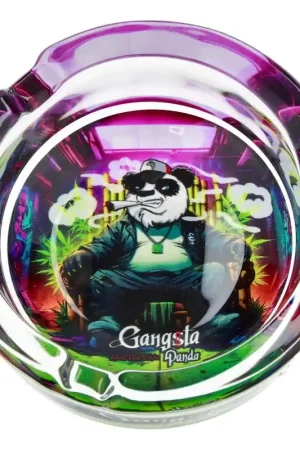 Offre Du Jour CENDRIER EN VERRE GANGSTA PANDA LEAF ADVENTURE