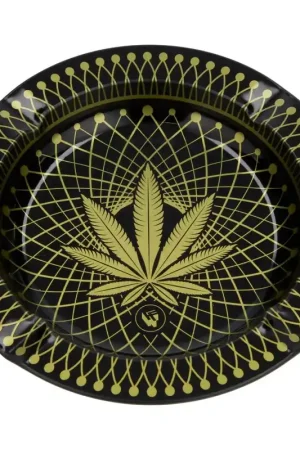 Offre Spéciale CENDRIER METAL FIRE-FLOW LEAF GOLD