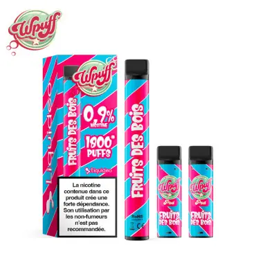 Kit Puff Wpuff 1800 1 Batterie + 3 Pods Fruit Des Bois Liquideo Prix Bas