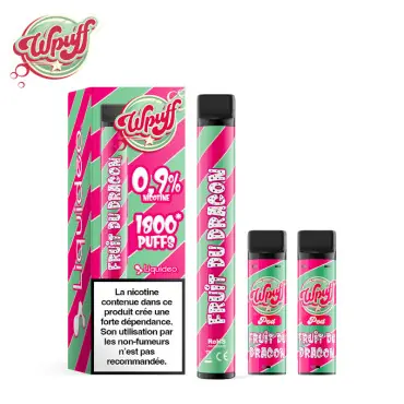 Kit Puff Wpuff 1800 1 Batterie + 3 Pods Fruit Du Dragon Liquideo Promotion Saisonnière