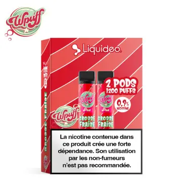 Seulement Aujourd’hui 2 Recharges Puff Grosse Fraise Wpuff 1800 Liquideo