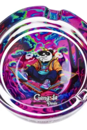 CENDRIER EN VERRE GANGSTA PANDA LEAF TRAVELING Promotion Saisonnière