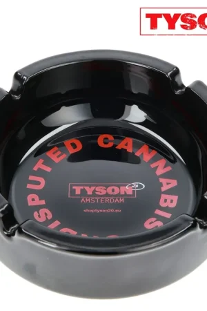 Commander Vite CENDRIER EN VERRE TYSON 2.0 UNDISPUTED CANNABIS NOIR