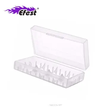 Meilleur Prix Boîte de rangement double accus 18650 Efest