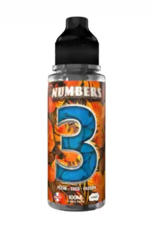 3 Numbers E.Tasty 100ml 00mg Top Vente