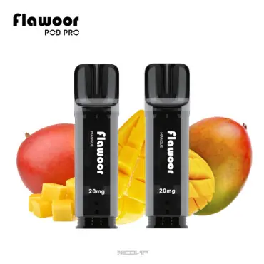 2 Recharges Puff Mangue Flawoor Pod Pro Prix Réduit