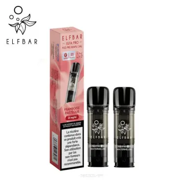 2 Recharges Puff Framboise Pastèque Elfa pro Elfbar Authentique