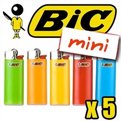 BRIQUET BIC MINI COLOR x5 Certifié