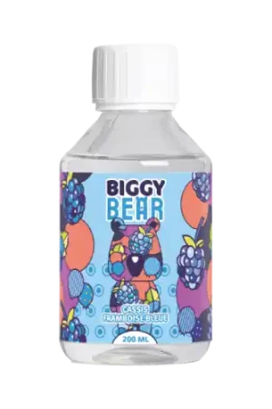Prix Cassé E Liquide CASSIS FRAMBOISE BLEUE 200 ml - Biggy Bear
