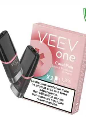 Cartouche pré remplie VEEV ONE CORAL PINK - Veev Expédié Aujourd’hui