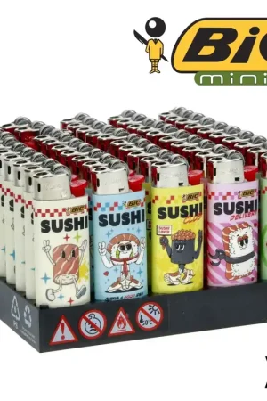 Promotion Saisonnière BRIQUET BIC MINI SUSHI LOVER X50