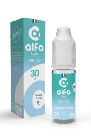Soldes E Liquide MENTHE FRAICHE 70/30 10 ml - Alfaliquid