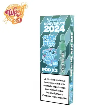 Nouveauté Kit Puff + 3 Pods Menthe Nar Nar Wpuff 2.0 Liquideo