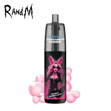 Retour Gratuit Kit Puff Tornado 15000 Double Bubble Gum White Rabbit Randm