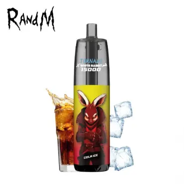 Kit Puff Tornado 15000 Cola Ice White Rabbit Randm Promotion