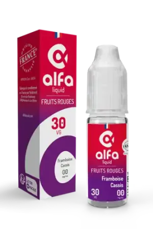 Usine Directe E Liquide FRAMBOISE CASSIS 70/30 10 ml - Alfaliquid