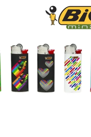 BRIQUET BIC MINI EN COULEUR X5 Retour Gratuit