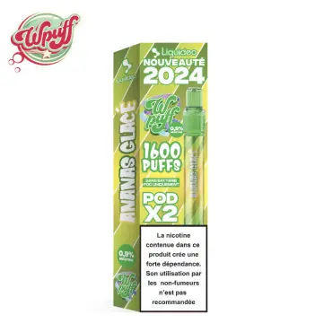 Expédition Rapide 2 Recharges Ananas Glacé Wpuff 2.0 Liquideo