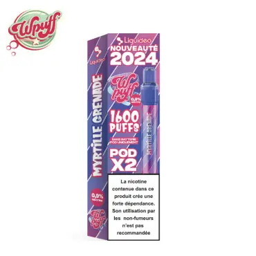 Dernière Chance 2 Recharges Myrtille Grenade Wpuff 2.0 Liquideo