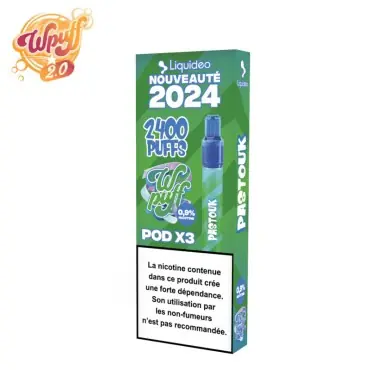 Kit Puff + 3 Pods Pastouk Wpuff 2.0 Liquideo Soldes