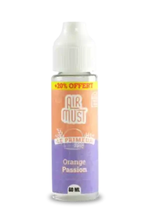 E Liquide ORANGE PASSION 60 ml  Le Primeur - Airmust Prix Bas