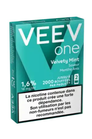 Marque Cartouche pré remplie VEEV ONE VELVETY MINT - Veev