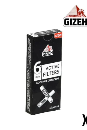 FILTRE GIZEH CHARBON ACTIF COCO 6MM Dernière Chance