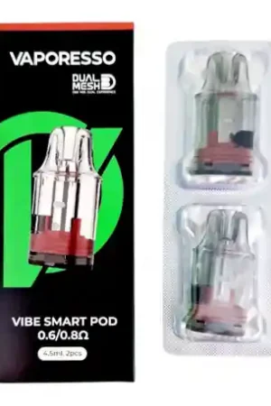 Achat Immédiat Pack de 2 Pods 4.5ml + résistance Dual Mesh Vibe Vaporesso