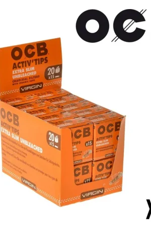 FILTRES CHARBON ACTIF OCB NON BLANCHI EXTRA SLIM X20 Top Vente