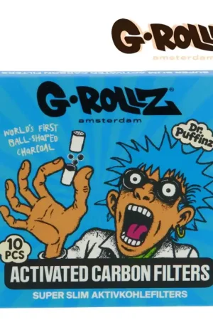Offre Exclusive FILTRES G-ROLLZ AU CHARBON ACTIF SUPER SLIM BLEU 6MM PAR 10