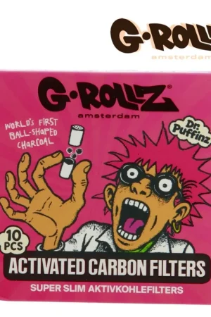 FILTRES G-ROLLZ AU CHARBON ACTIF SUPER SLIM ROSE 6MM PAR 10 Réduction