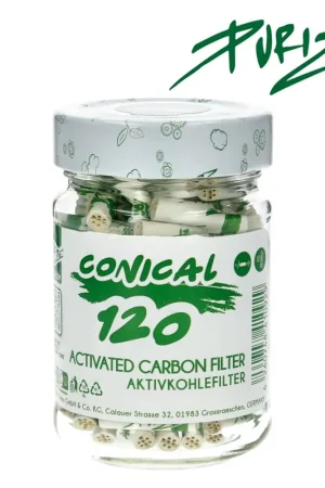 FILTRES PURIZE AU CHARBON ACTIF CONICAL XTRA SLIM JARRE DE 120 Prix Promo