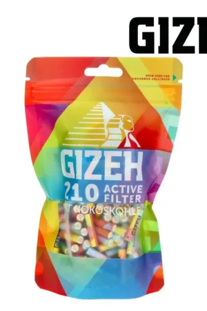 FILTRES GIZEH CHARBON ACTIF RAINBOW 6MM Super Prix