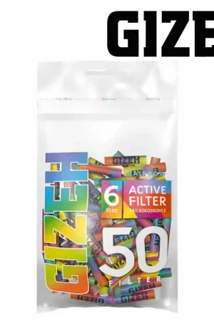 Offre Exclusive FILTRE GIZEH CHARBON ACTIF 6MM RAINBOW PAR 50