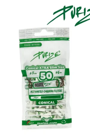 FILTRES PURIZE AU CHARBON ACTIF CONICAL XTRA SLIM PAR 50 Acheter En Ligne