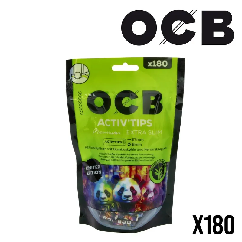 Achat Immédiat FILTRES OCB ACTIV TIPS BAMBOO 6MM EDITION LIMITEE PAR 180